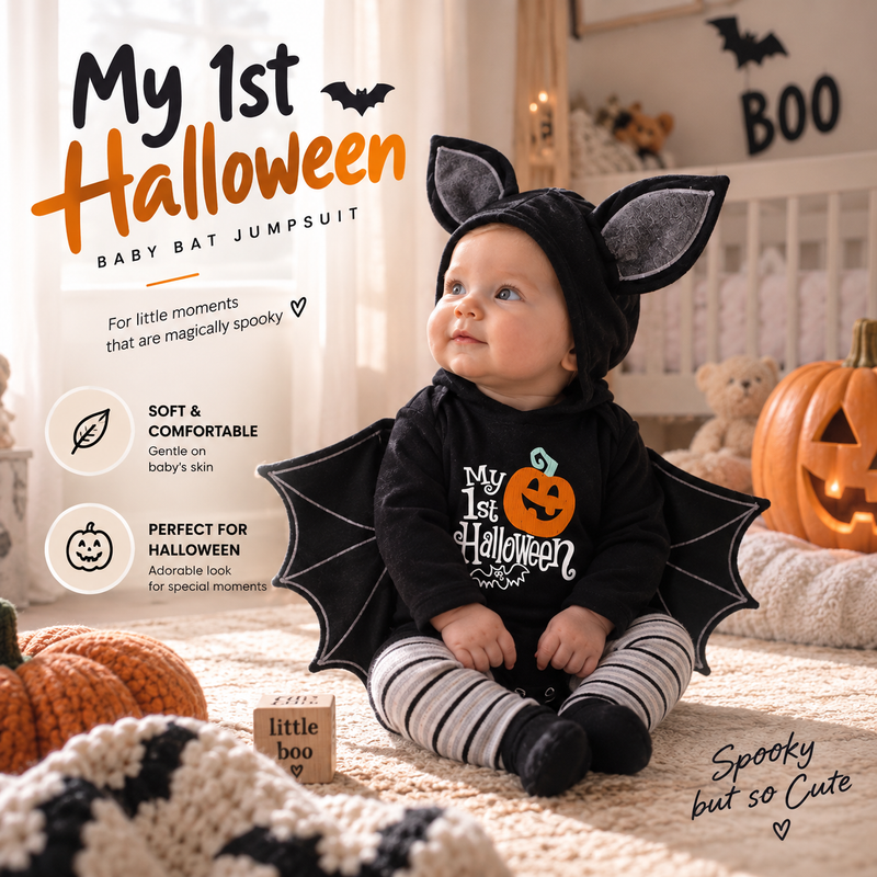 Baby Halloween Bat Costume By Lumerry