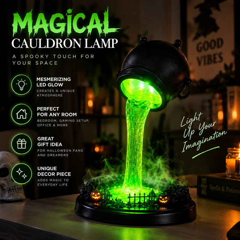 Witch Cauldron Lamp By Lumerry